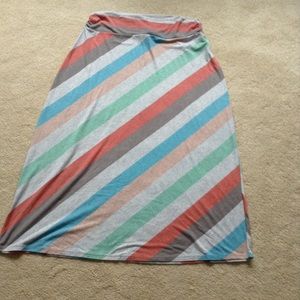 Skirt ( gray, green, salmon colored)
